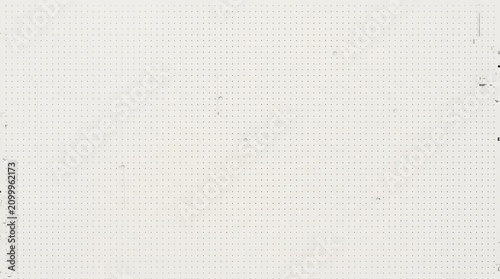 Obraz na płótnie Minimalist fine dot grid texture with random missing data point glitches