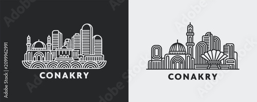 Fotografie Conakry Guinea Skyline Cityscape Architecture Minimal Design