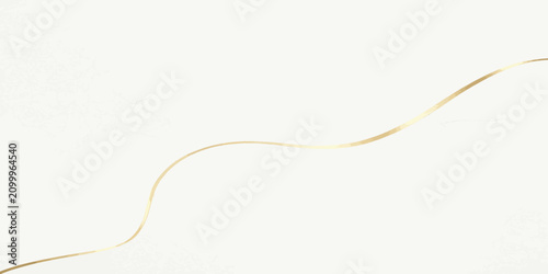 Thin gold jewelry chain laid in an elegant s curve on white background with necklace minimalist background delicate accessory precious aesthetic composition adornment conceptual backdrop