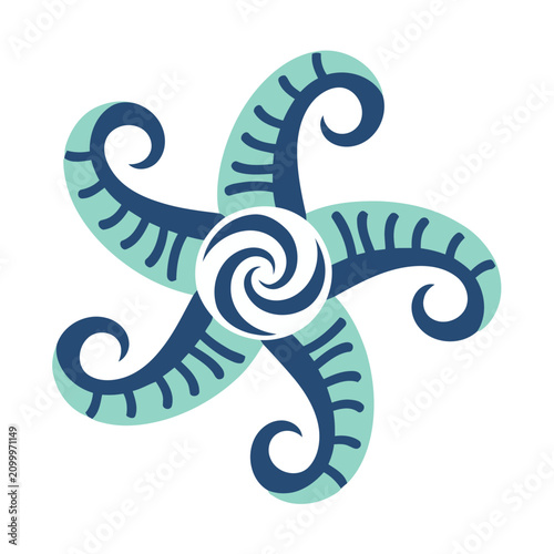 Abstract Swirl and Tentacle Design