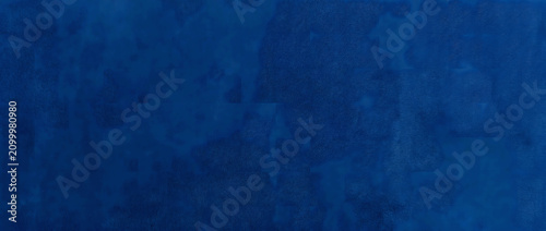 Tablou pe pânză Blue textured wall reveals rich deep brushstroke patterns and a smooth painted p