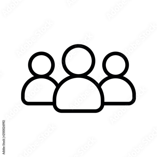 Professional specialists corporate team representing business target audience group