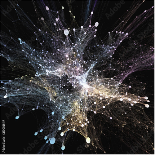 Luminous Abstract Network Web

