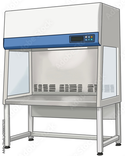 Biosafety Cabinet Fume Hood Illustration