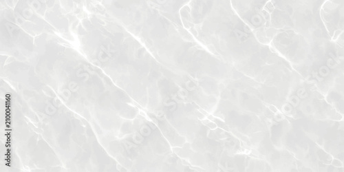 Cuadro en lienzo White Crumpled Paper Texture Background with Frosted Winter Patterns, Snow Inspi