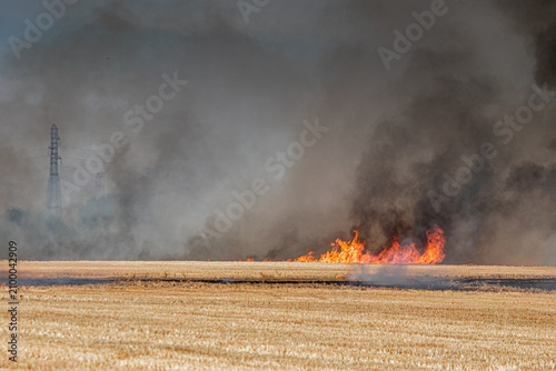 Tableau sur toile incendie en seine et marne