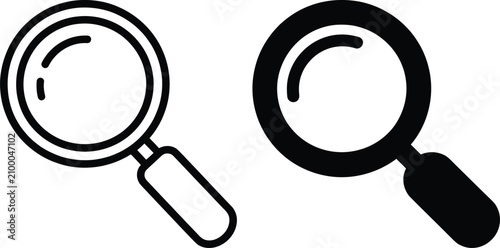 Foto Magnifying glass icon