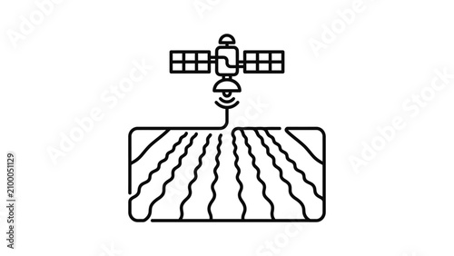 Satellite Monitoring Agriculture Fields Precision Farming Technology