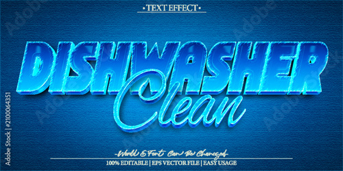 Obraz na płótnie Dishwasher Clean Sparkling Hygiene Kitchen Vector Fully Editable Smart Object T