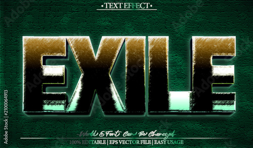 Fotografía Exile Forsaken Wanderer Isolated Survival Vector Fully Editable Smart Object Te