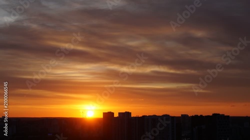 Sunrise timelapse clouds colorful sky