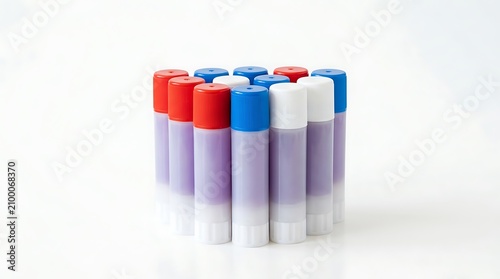 Colorful test tubes, laboratory equipment, science supplies, medical tubes