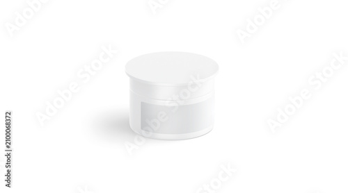 Принти на полотні Blank white small sport nutrition can mockup png, transparent background, 3d rendering