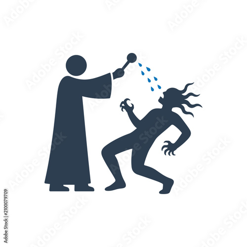 Canvastavla Holy Water Exorcism Ritual Icon