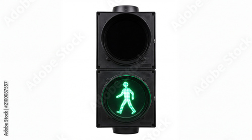 Green pedestrian traffic light signaling for safe crossing in an urban setting