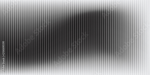 Vector ribbed glass texture background. Light grey ribbed glass. Mesh gradient. acrylic ribbed bath surface. Reeded glass background semitransparent overlay. Bath wall window