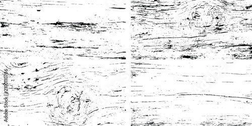 Canvastavla Grunge set texture background with black and white abstract patterns