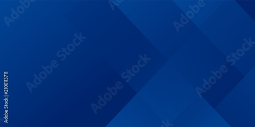 Tableau sur toile Abstract blue background with glowing geometric lines