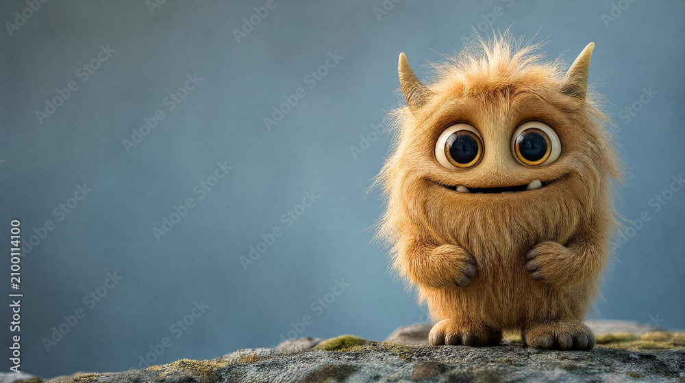 Cute Monster Creative Surreal Stock Image 278