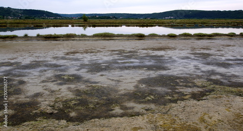 Obraz na plátne Sečovlje Saltworks is the largest Slovenian salt evaporation pond