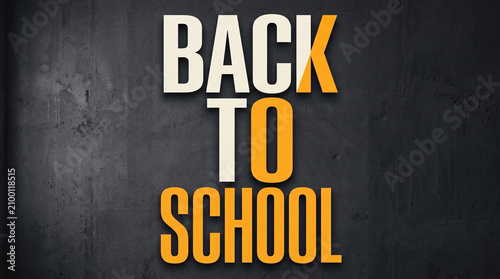 Back to school text. Education typography design
