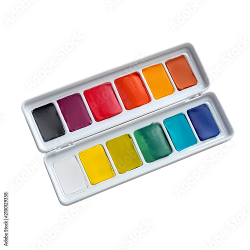 watercolor paints set