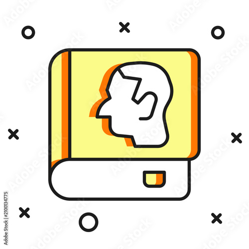 Filled outline Law book icon isolated on white background. Legal judge book. Judgment concept. Flat filled outline style with shadow. Vector