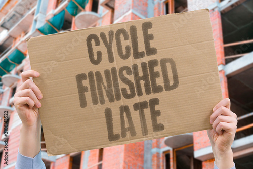 Cuadro en lienzo "Cycle Finished Late" The washer stopped running