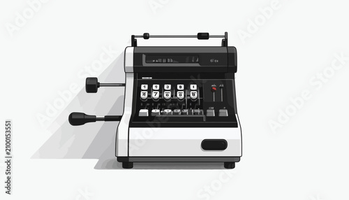 Fotografía Vintage Electric Typewriter Machine Closeup.