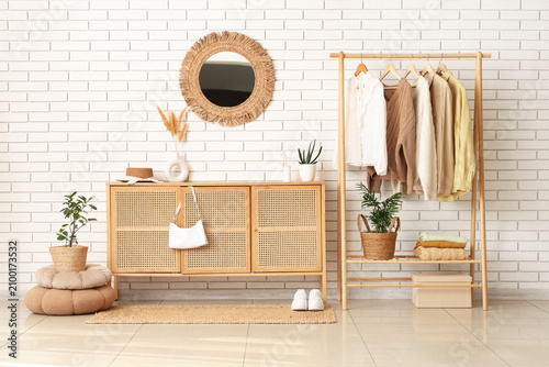 Stylish hallway interior wi...