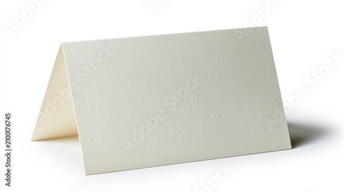 Blank Tent Card for Place Settings, Menus, or Display Signage