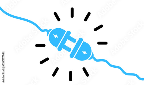 Foto Electric socket with plug icon