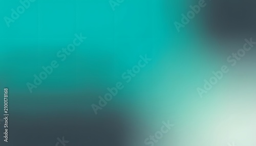 Abstract background, with deep teal, and soft light, green gradient, blurred, focus and smooth tone