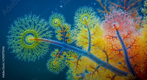 abstract image of a coral reef