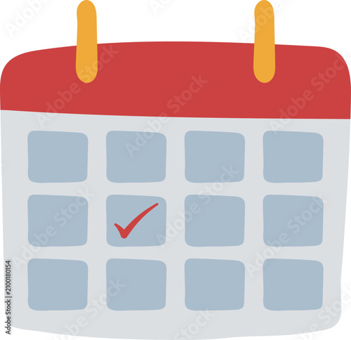 calendar flat style illustration