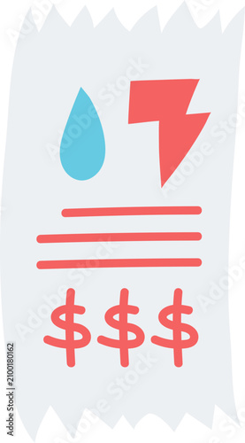 untility flat style illustration