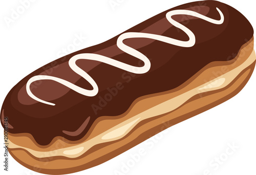 vector illustration of chocolate cake