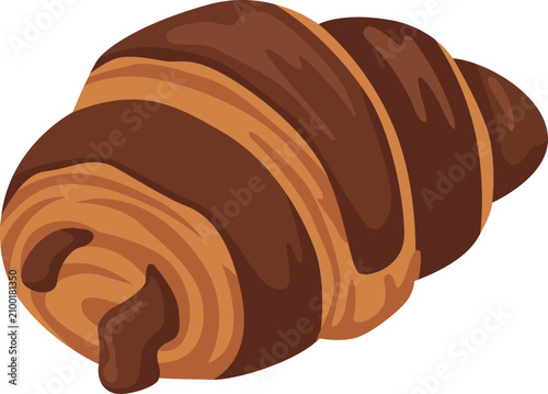 vector illustration of a chocolate cake