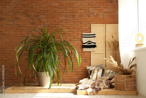 Houseplant near place for r...
