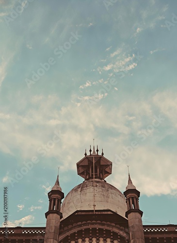 Photography Iconic Dome Architecture at KTM Kuala Lumpur Sentral Under a Dramatic Sky