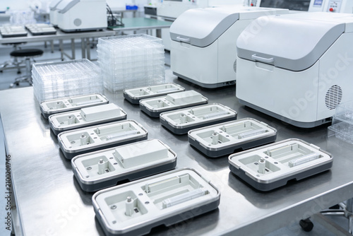 Laboratory equipment and supplies arranged for scientific research and development