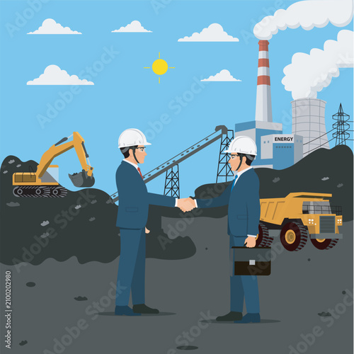 Business industry coal to electricity