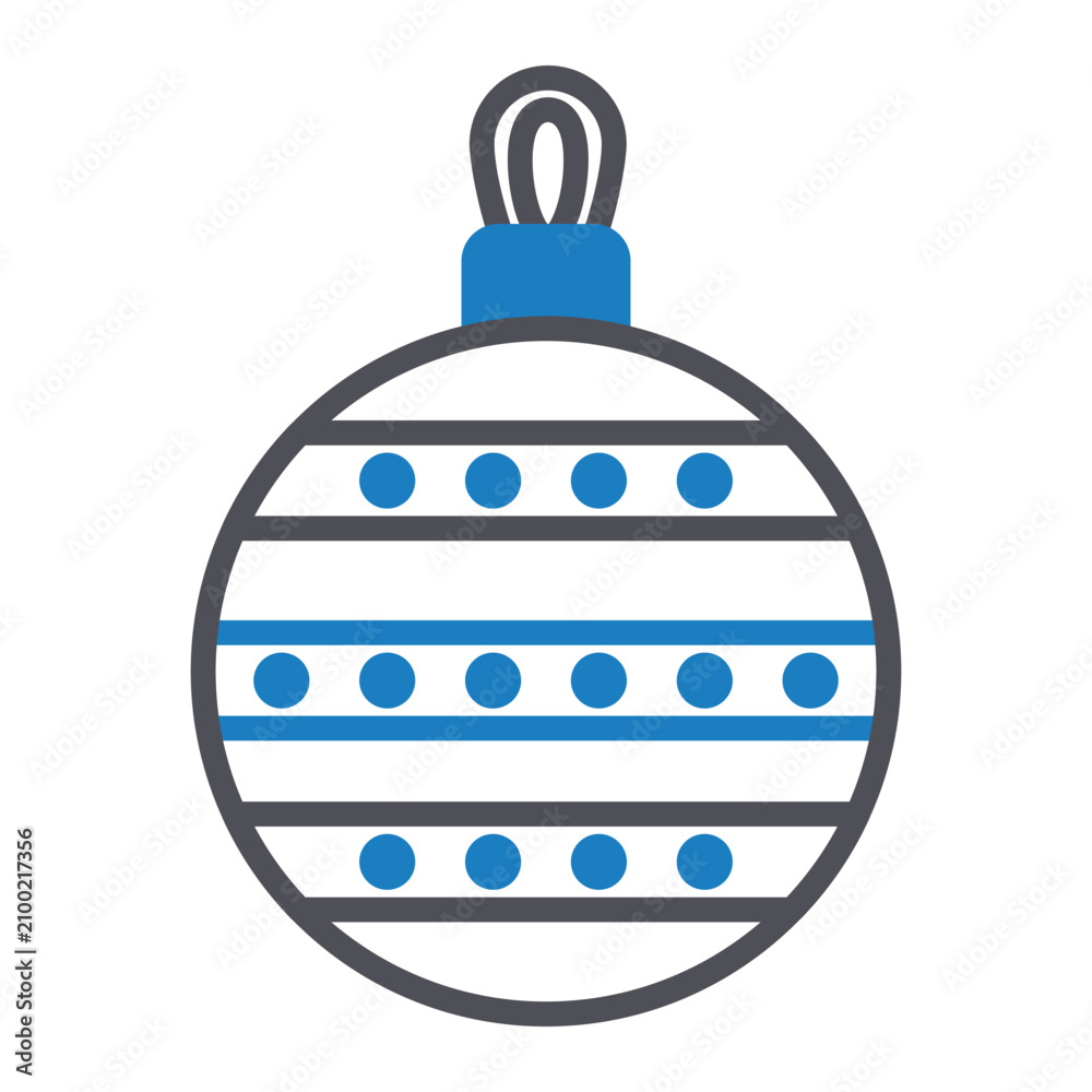 Obraz premium Striped Decorative Vector Icon which can easily modify or edit