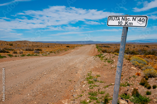 Highway 40 in Patagonia - Argentina