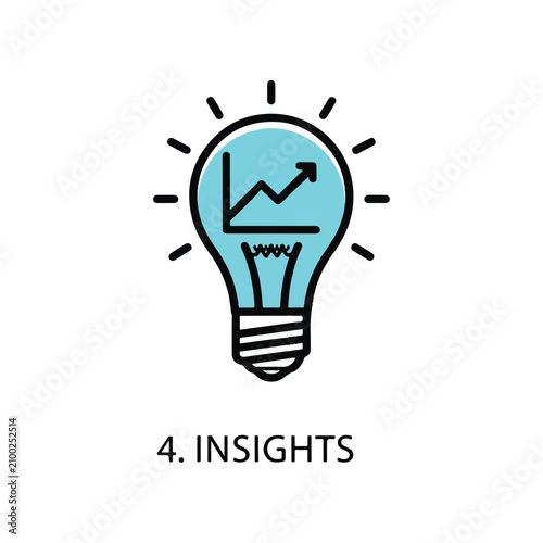 Insights Concept Light Bulb Idea.