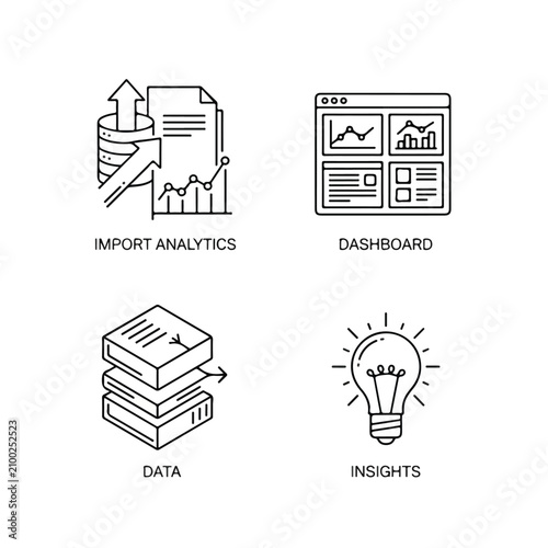 Business data analysis and insights concept.