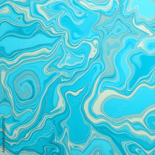 Blue and white marble liqui...