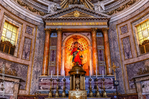 Canvas Print Church of the Gesu, Rome, Italy