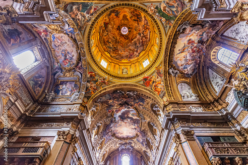 Canvas Print Church of the Gesu, Rome, Italy