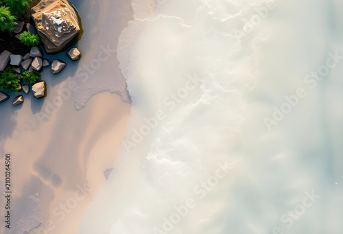 Aerial view of a tranquil r...
